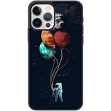 Cosmonaute aux ballons Verstevigd hoesje met sublimatie bedrukking, compatibel met Apple iPhone 12