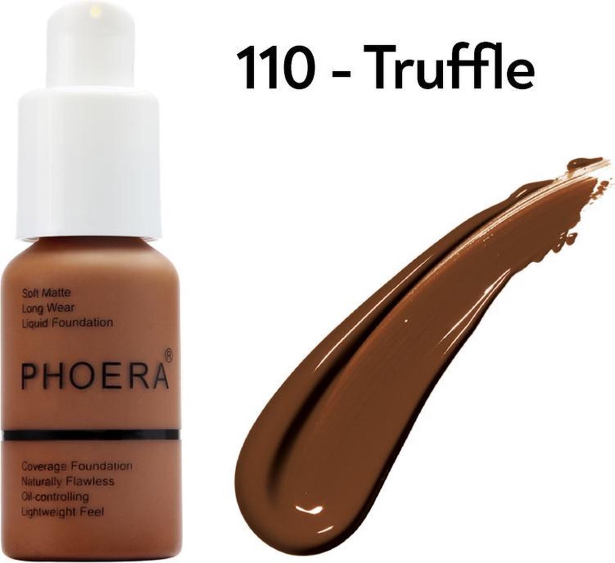 Phoera PHOERA™ Full Coverage Foundation - 110 - Truffle