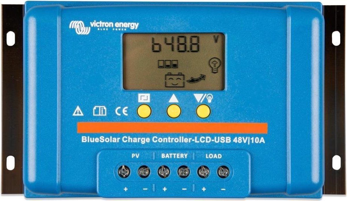 Victron BlueSolar PWM 48V-10A LCD - USB - 8719076046233