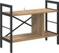 vidaXL Boekenplank 3-laags 75 x 30 x 58,5 cm Bewerkt hout Artisanaal eikenkleurig