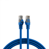 Kupferverkabelung RJ45 Patchkabel Cat.5e U/UTP LSZH, CCA AWG24/7 blau 20m