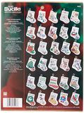 Kruissteekset, Bucilla Counted Cross Stitch Ornament Kit, 84293 Tiny Stocking