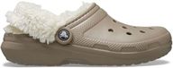 Crocs Classic Fleece Lined Clog Dames Clogs - beige