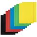 D.RECT A4-portemonnee met elastische band, 10 stuks, gemengde kleuren, 300 g/m², sterke kartonnen archiefmappen voor school, kantoor en universiteit