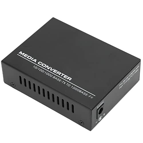 Septpenta Media Converter Gigabit, 850 Nm Multi Mode Dual Lc Glasvezelkabel SFP naar RJ45 10M 100M 1000M TX Auto MDI MDIx Conform IEEe 802.3 IEEe 802.3U