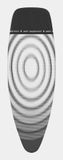 Brabantia Strijkplankhoes D - 135 x 45 cm - Titan Oval - Complete Set - Wit/Zwart