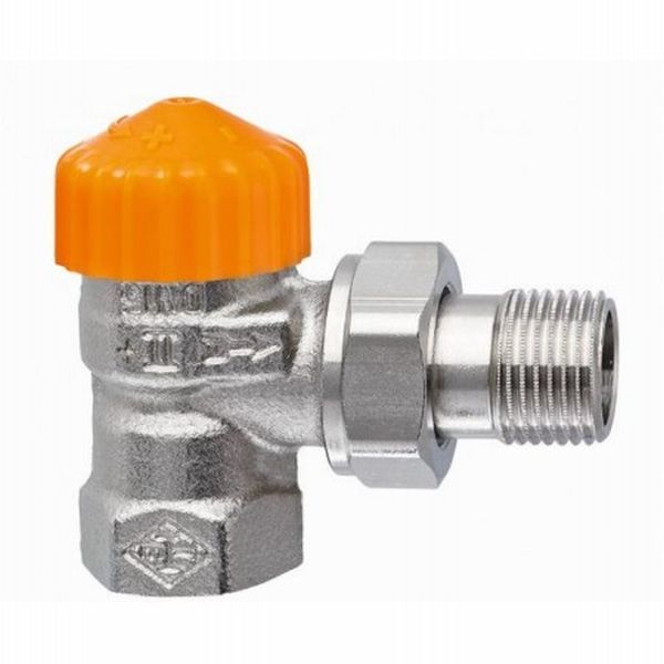 Heimeier Eclipse thermostatisch radiatorventiel met debietregeling haaks 1/2