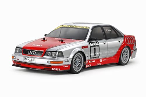 tamiya 58699 1:10 Audi V8 1992 tourwagen (TT-02) -op afstand bestuurde auto, voertuig, modelbouw, montage, hobby, RC bouwpakket, ongelakt