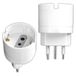 V-TAC 2 x Schuko adapter naar 10 A stekker - 2 stuks - enkel stopcontact 10 A 2 P+T bipasso/Schuko en Italiaans stopcontact 10 A - stroom voor thuis, kantoor, winkel, bedrijf