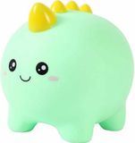 I-total Spaarpot "Dino" - onbreekbaar - spaarpot - PVC - educatief - groene spaarpot