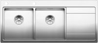 Blanco Inbouw spoelbak 80cm automatisch RVS - blanco - 521664