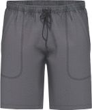 Ammann Pyjamashorts Org Lounge Kurz Antraciet Katoen Maat S