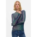 Desigual fijn gebreide top - blauwgroen