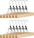 Merkloos Relaxdays Broekhanger Hout - Set van 12 - Antislip