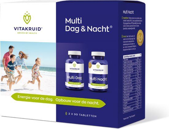 Vitakruid Multi Dag & Nacht - 2 x 90 Tabletten