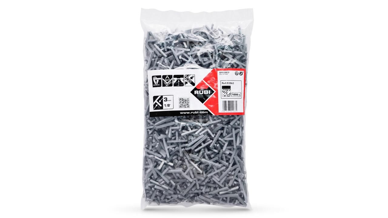Rubi T-Stukjes | 3 mm | Doos 1000 st - 02063