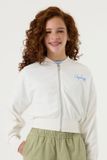 Garcia Meisjes Print Vest Wit Lange mouw