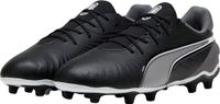 Puma King Match FG/AG Voetbalschoenen Junior Zwart - Wit - Donkergrijs