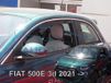 heko Team Heko Zijwindschermen set tbv Fiat 500E (type2) - model 3 deurs VANAF 2021 donker getint smoke