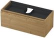 INK - Onderkast 1L met Binnenlade Greeploos Houten Keerlijst Fineer - 1000x450x400 Mm - Natur Fineer