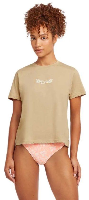 O'Neill Essentials Script T-shirt Beige S Vrouw