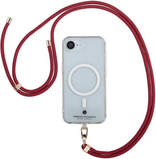 Selencia Universeel telefoonkoord - Telefoon Ketting - GSM Koord - Copper Red