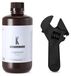 Résine pour imprimante 3D, type ABS, noire, 1000 g, compatible avec les lampes UV de 405 nm