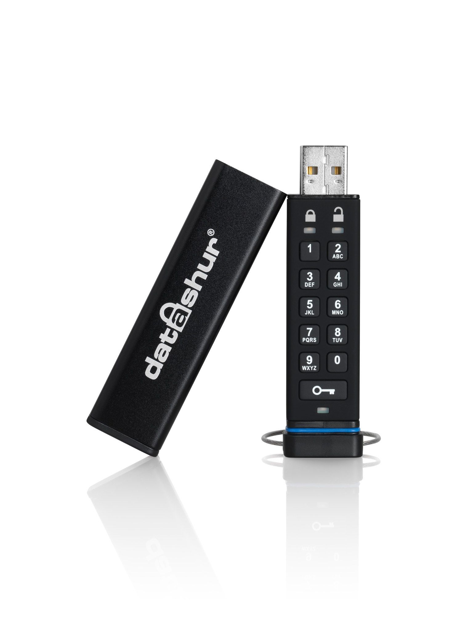 iStorage datAshur USB 2.0 Flash Drive - 16GB - Black - Encrypted with Keypad