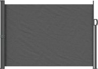 vidaXL Uittrekbaar Zijscherm 160 x 300 cm Antracietkleurig