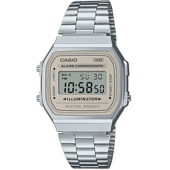Casio Collection Vintage A168WA-8AYES Horloge - Staal - Zilverkleurig - Ø 35 mm