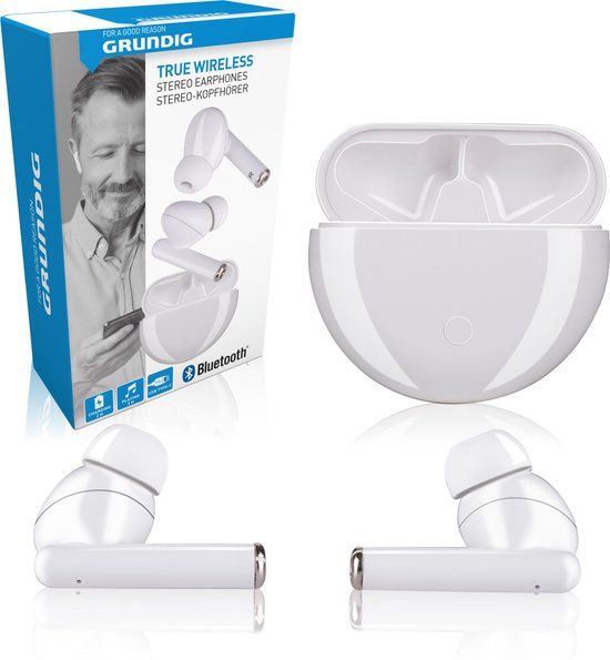 Grundig TWS - Draadloze Oordopjes - Bluetooth 5.0 - Wit