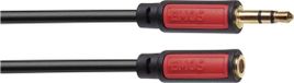 Emos SM5102 audio kabel 1,5 m 3.5mm Zwart, Rood