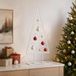vidaXL Metalen kerstboom met ronde standaard KUOPIO 60 cm Staal Wit