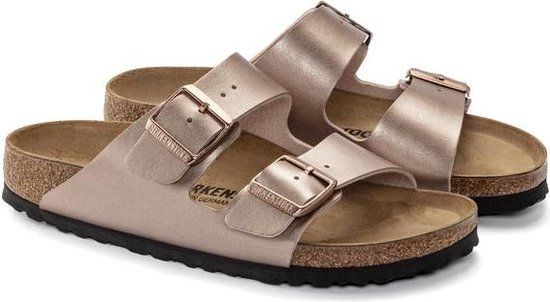 Birkenstock Arizona Dames Slippers - Brons - Maat 37 - Dames - Lente/Zomer 2024