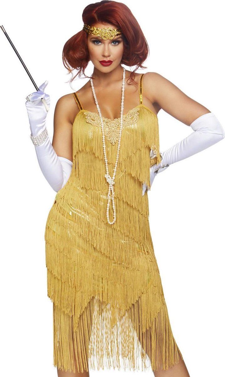 Leg Avenue Dazzling Daisy Costume - Gold - S - Polyester - 0714718543895