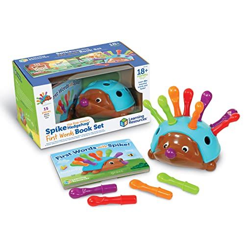 Learning Resources Spike the Fine Motor Hedgehog Eerste Woorden Boek Speelgoed 15-Stuk Set