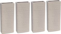 Merkloos / Sans marque Luna 10x Radiator bak waterverdamper 17,7 cm - Rechthoekig Luna grijs