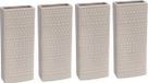 Merkloos / Sans marque Luna 10x Radiator bak waterverdamper 17,7 cm - Rechthoekig Luna grijs