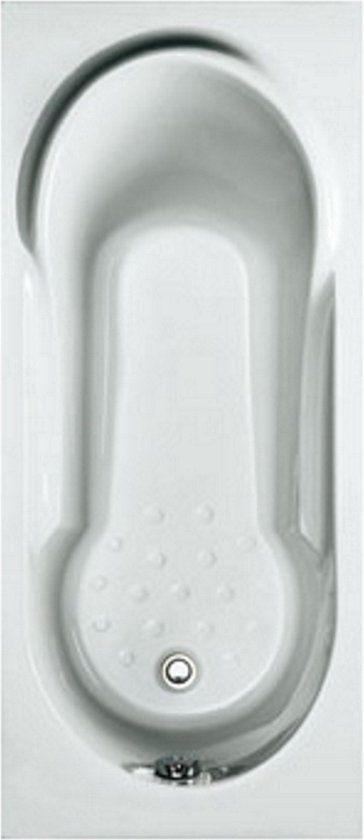 Plieger Vigo Acryl Ligbad - 160x70cm - Wit - Met Poten