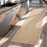 TT Home Vloerkleed Buiten Woonkamer Eetkamer Balkon Weerbestendig 300 x 400 cm Beige