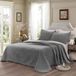 Famanu Icecat Beddengoedset, 3-delig, omkeerbaar, patchwork, fluweel, kingsize deken met sprei, inclusief 2 kussenslopen, 220 x 240 cm