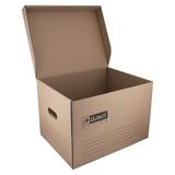 D.RECT Set van 6 archiefdozen 2100-431 x 333 x 294 mm met klapdeksel bruin