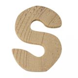 Rayher Hobby Rayher Decoratieletter Hout 50mm Hoog 10mm Breed Houtkleur