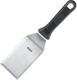 Westmark Professionele spatel, gebogen, stijf, scherpe randen, lemmet: 7 x 11,5 cm, lengte: 28 cm, RVS/kunststof, Master Line, zwart/zilver