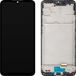 Samsung Écran avec écran tactile MP compatible avec Samsung Galaxy A16 4G A165, avec cadre, noir.