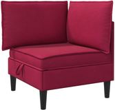vidaXL Sofa Wijnrood Fluweel
