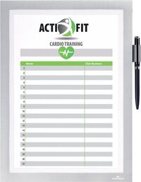 Durable Duraframe Note A4 Zelfklevend Zilvergrijs