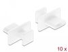 DeLOCK 64097 USB Type-C Poortklepbeschermers - 10 stuks - Wit