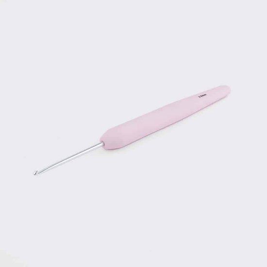 KnitPro Waves 2.0 haaknaald softgrip 2.00mm roze cotton candy Aluminium