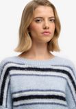 Superdry - Slouchy Gestreepte Gebreide Trui Relaxed Pasvorm - Dames - Pullover